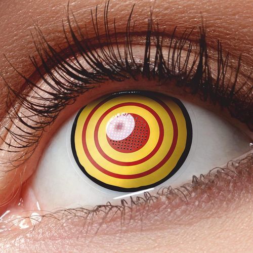 Kgabery-Lentilles Couleur Cosplay 'makima' Chainsaw Man Manga Anime. Pour Halloween, Fantaisie, Carnaval + Étuis À Lentilles De Contact I 1 Paire (2 Pièces) I Sans Correction I 0,00 Dioptries 