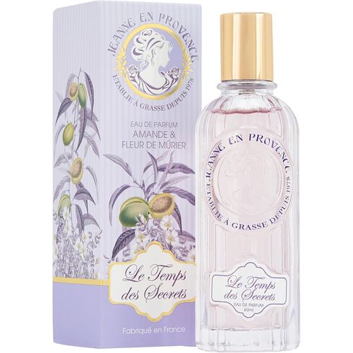 Kgabery-Jeanne En Provence-Parfum Femme Le Temps Des Secrets-Amande & Fleur De Mûrier-Eau De Parfum-Flacon Vaporisateur 20 Ml-Fabriqué En France À Grasse 