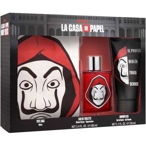 Kgabery-Netflix Haus Des Geldes Coffret Cadeau, Eau De Toilette 100 Ml + Gel Douche 150 Ml + Sac De Transport, Parfum Inspiré Ck One, Idée Cadeau Pour Les Fans De Série 