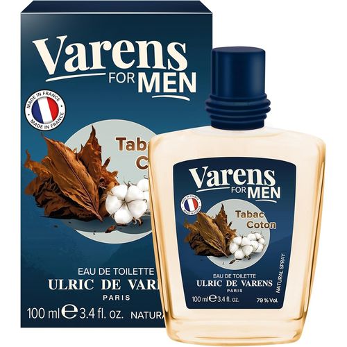 Kgabery-Eau De Toilette Varens For Men-Tabac Coton-Tabac Ambré-Parfum Homme-Vaporisateur-Made In France-100 Ml 
