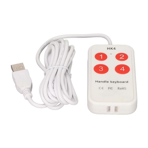 Clavier de poignée 4 touches programmable personnalisé USB Pocket Keyboard Général Mini Button Keypad pour ordinateur portable de jeu