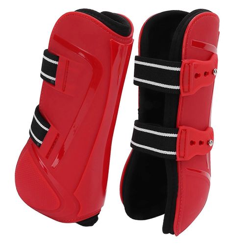 Bottes De Soutien Pour Chevaux Respirant Protection Sécurisée Des Jambes Pour L¿Entraînement De Compétition De Performance Équestrepieds Avant Rouges M