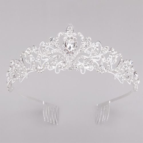 Magnifique Couronne De Mariage Cristal Strass Princesse Couronne Avec Peigne Pour Les Femmes