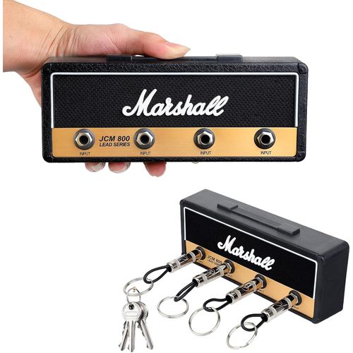 Gothicana By Empporte Clef, Mural Jack Rack 2.0 Jcm800 Guitare Touche De Accroche Crochet Support, Porte-Clés Crochet Pour Guitare Montage Mural Avec 4 Prises De Guitare