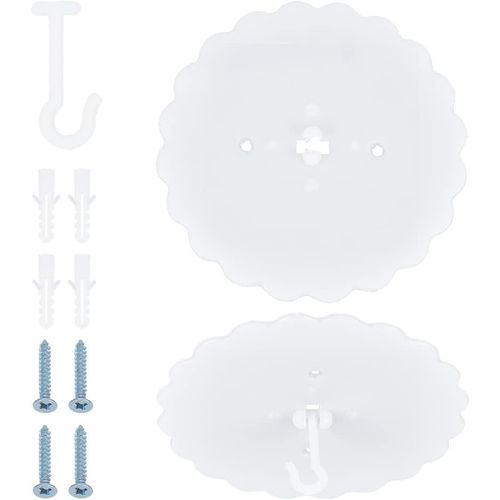 Gothicana By Emplot De 2 Crochets De Moustiquaire De Plafond Adhesif Crochets Pour Ciel De Lit Suspension De Lit Superposé Super Colle Crochets De Lit À Baldaquin Pour Suspendre La Moustiquaire, 18cm