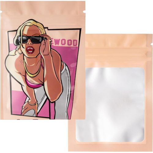 Gothicana By Emplot De 100 Sachets Zip Refermables - Pochon Plastique Et Aluminium | Anti-Odeur, Hermétique, Design Original I Pink