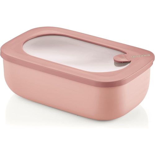 Gothicana By Emp- Kitchen Active Design, Store&more Bio, Récipients Hermétiques Rectangulaire Pour Réfrigérateur/Congélateur/Four À Micro-Ondes - Rose Fleur De Pêcher, 20 X12 X H7cm | 900 Ml - 171001