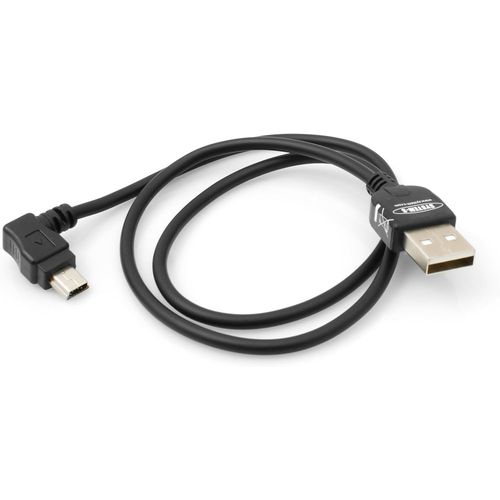 KGABERY-Câble Mini Usb, 50 Cm, Connecteur Coudé Vers La Gauche (90°)