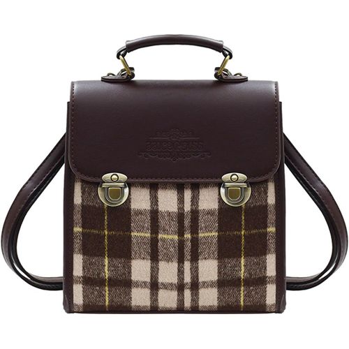 Sacs À Main Portés Dos Femme, Cuir Antivol Mini Loisir Ordinateur Sac, Impermeable Elegant Leger Bandoulière Backpack, Tendance Fille Cartable Pour Voyage Travail