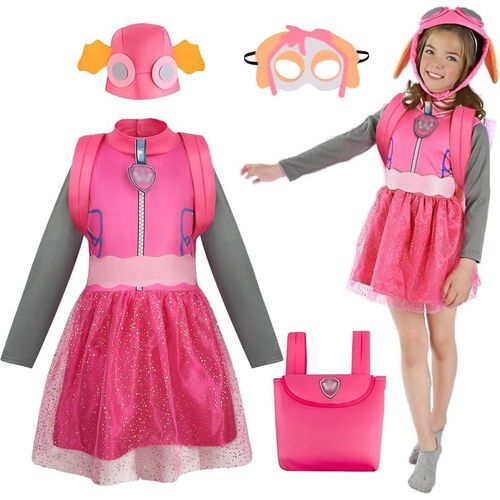 Dégu Ment Et Enfant Garcon,Ensemble De Costumes De Carnaval Avec Veste,Pantalon,Coiffe,Sac À Dos,Masque Yeux,Cosplay Cadeaux Pour Les Enfants Pour Les Pour Enfants Filles 3-4 Ans Halloween Fête