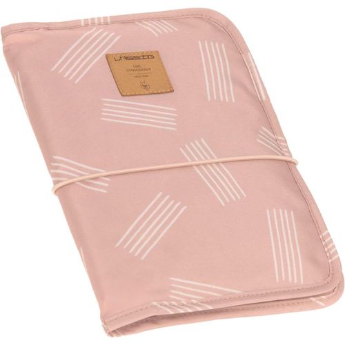 Baby Sac À Couches Avec Matelas À Langer Pour Les Déplacements/Changing Pouch Soft Stripes Rose