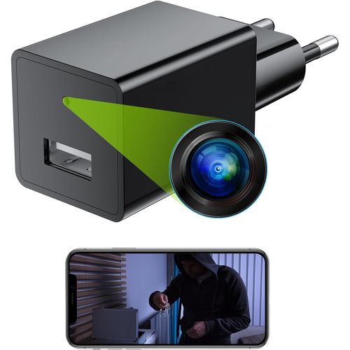CLOUDDS_Camera Espion 1080P Hd Mini Caméra De Surveillance Wifi Interieur Sans Fil Enregistrementavec Micro Camera Espion Enregistreur A Distance Discrete Spy Cam Detecteur Mouvement