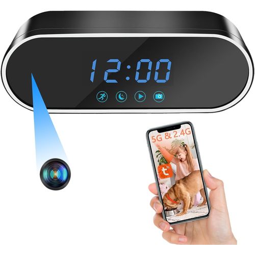 CLOUDDS_Mini Caméra Cachée Wifi,Petit Camera Cache Sans Fil Espion Hd 1080P,Micro Camera Surveillance Interieur Wifi,Spy Cam Avec Vision Nocturne Ir Pour Lieux Intérieurs