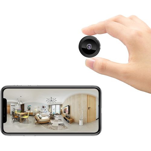 CLOUDDS_Mini Camera Espion Sans Fil Invisible 1080P Caméra De Surveillance Wifi Interieur/Extérieur Sans Fil Micro Caméra Espion A Distance Discrete Enregistreur Spy Cam Cachée Avec Détection De Mouv