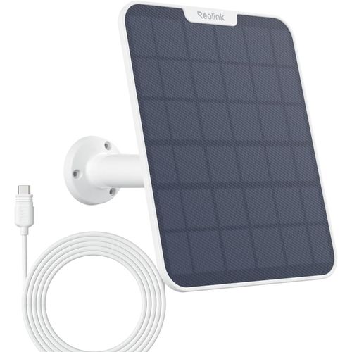 CLOUDDS_6W Panneau Solaire Blanc + Câble De 4M Pour Camera Surveillance Exterieure Sans Fil Sur Batterie,Argus 2E,Argus 3 Pro,Argus Eco,Argus Pt,Go Plus,Go Pt Plus,Duo 2,Duo 2 Lte