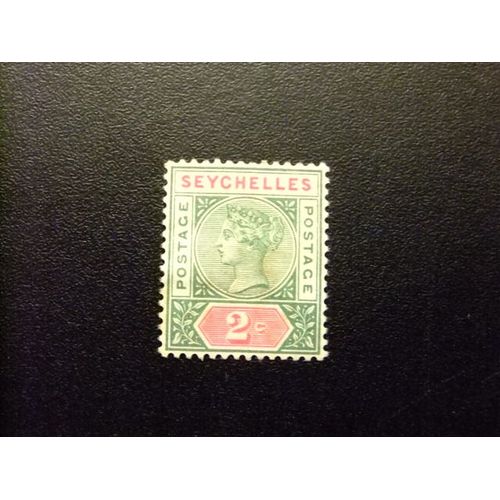 51 Seychelles 1890 / Reine Victoria / Yvert 1 A (*) Filigrane Ca Stanley 1 Mh Sans Gomme