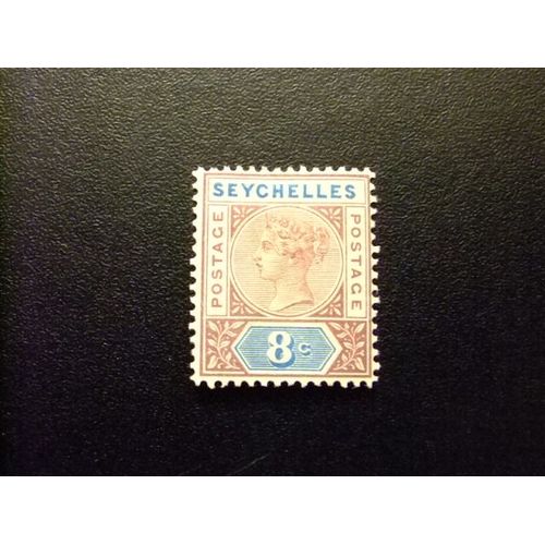 51 Seychelles 1890 / Reine Victoria / Yvert 3 A Mh Filigrane Ca Stanley 3 A Mh