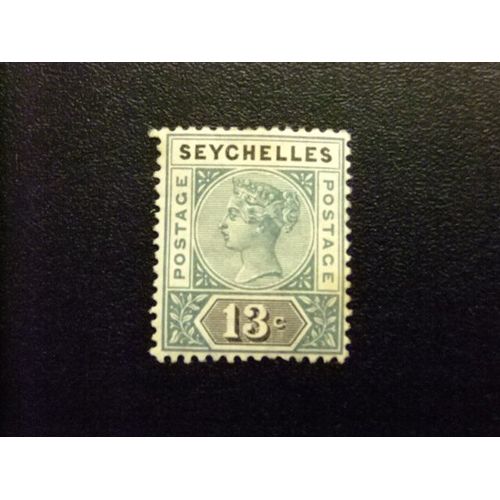 51 Seychelles 1890 / Reine Victoria / Yvert 5 B Fu Filigrane Ca Stanley 13 Fu