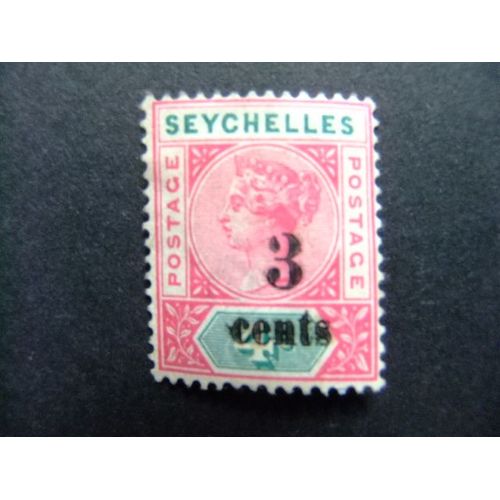 51 Seychelles 1893 / Reine Victoria / Yvert 9 Mh Filigrane Ca