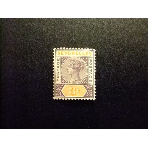 51 Seychelles 1893 / Reine Victoria / Yvert 14 Mh Filigrane Ca