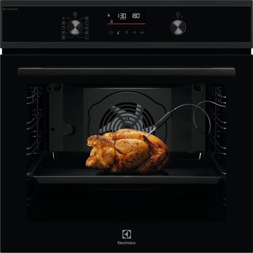 Electrolux Four Encastrable Pyrolyse 500 SurrounCook® avec SteamBake Y6POD47WH Pure black
