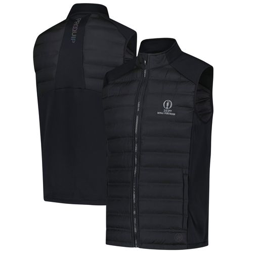 Gilet The 153rd Open Royal Portrush Proquip Helm Quilted - Noir