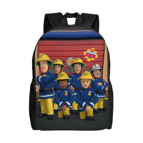 Sac à dos personnalisé Sam le pompier pour hommes et femmes, cartable tendance pour l'université, les écoles, les pompiers