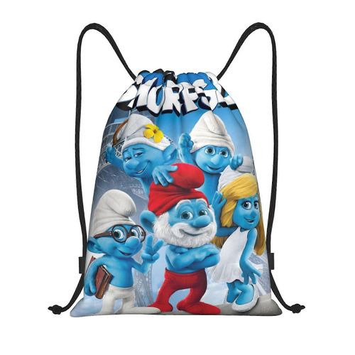 Les Schtroumpfs Sac à dos à cordon de serrage, sac de sport, sac de sport pour le yoga, la natation, sac à bandoulière - yq1165
