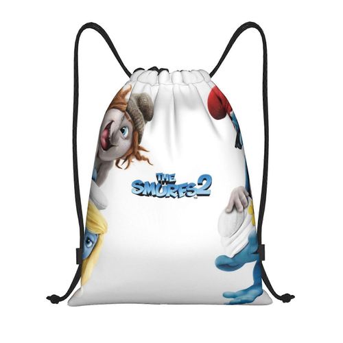 Les Schtroumpfs Sac à dos à cordon de serrage, sac de sport, sac de sport pour le yoga, la natation, sac à bandoulière - yq1285