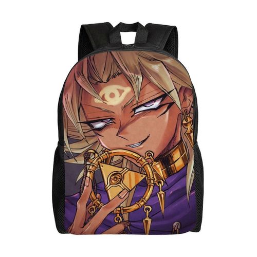 Sac à dos Malik Ishtar, imprimé en 3D, style dessin animé, idéal pour les voyages ou les loisirs - SYS264