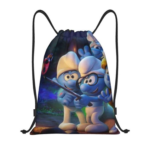 Les Schtroumpfs Sac à dos à cordon de serrage, sac de sport, sac de sport pour le yoga, la natation, sac à bandoulière - yq1175