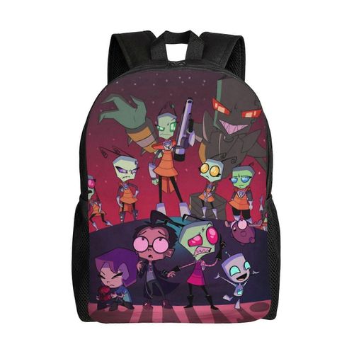 Sac à dos Invader Zim Fun, léger, unisexe, basique, pour la journée, les livres, pour ordinateur portable, pour les voyages, l'école, le bureau, au quotidien - XTYD2582