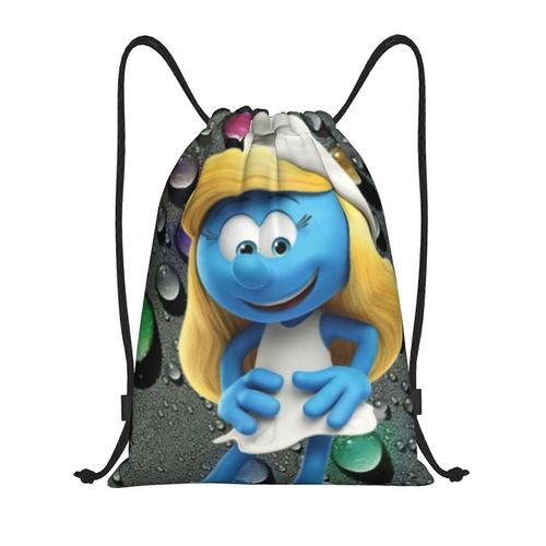 Les Schtroumpfs Sac à dos à cordon de serrage, sac de sport, sac de sport pour le yoga, la natation, sac à bandoulière - yq1129