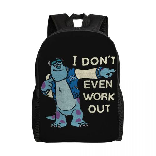 Sac à dos de voyage personnalisé Monsters University James P Sullivan pour ordinateur portable Sulley ne fait pas son travail Sacs à dos pour étudiants