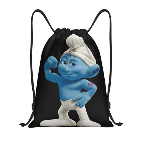 Les Schtroumpfs Sac à dos à cordon de serrage, sac de sport, sac de sport pour le yoga, la natation, sac à bandoulière - yq1155
