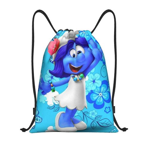 Les Schtroumpfs Sac à dos à cordon de serrage, sac de sport, sac de sport pour le yoga, la natation, sac à bandoulière - yq1301