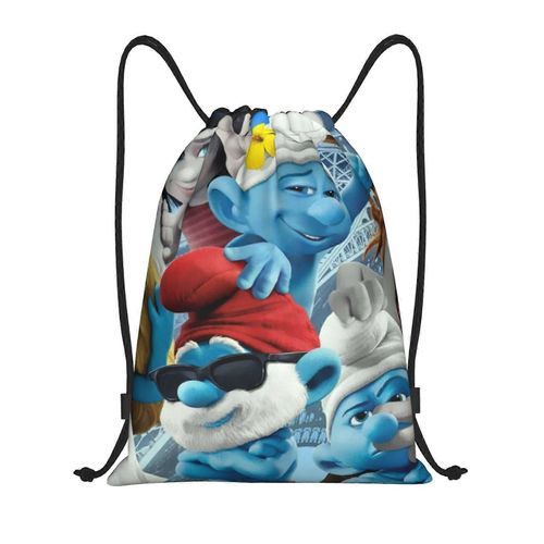 Les Schtroumpfs Sac à dos à cordon de serrage, sac de sport, sac de sport pour le yoga, la natation, sac à bandoulière - yq1225