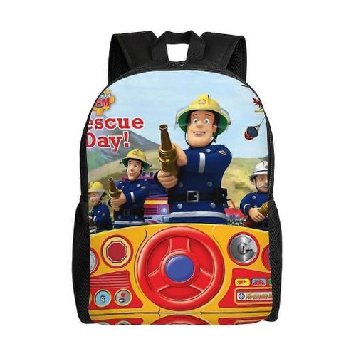 Sac d'école Sam le pompier, sac à dos de dessin animé, sac tendance pour garçons, sac d'école, sac à dos de voyage-XTYD7886