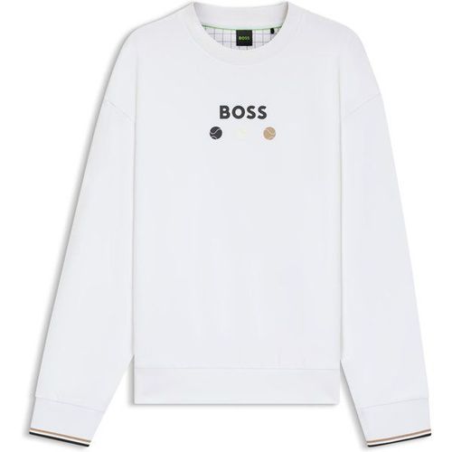 Sweat En Molleton De Coton À Détail Logotés,M,L,Xl,Xxl
