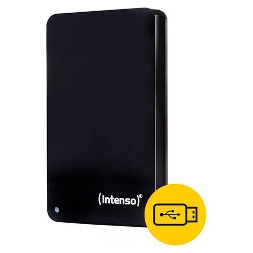Intenso Bonuspack - Disque dur - 1 To - externe (portable) - 2.5" - USB 3.2 Gen 1 - 5400 tours/min - mémoire tampon : 8 Mo - noir - avec clé USB de 64 Go
