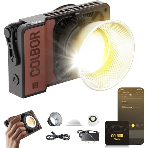 Lampe Vidéo, Wonder W100 100W Éclairage Continu Portable 345G Contrôle App Avec Dc/Type C Pour Tournage Intérieur Et Extérieur Interview Live Streaming, Lumière-Vidéo-Led-Photograp[HDM5234702]