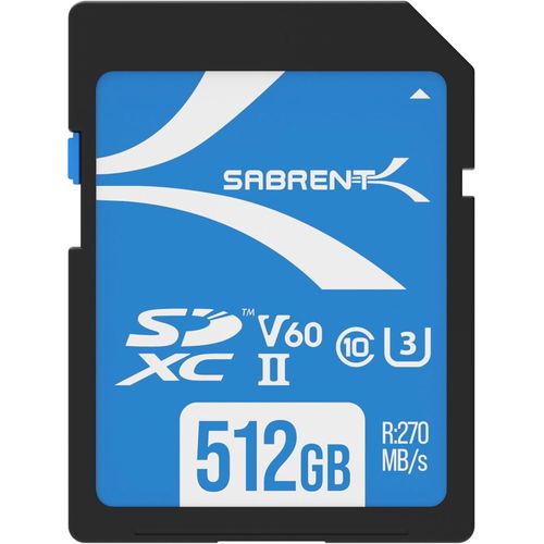 Carte Sd Uhs-Ii 512Go V60, Sdxc Carte Mémoire, Vitesse De Lecture 270Mo/S, W170Mo/S Class 10, U3, Pour Les Professionnels, Cinéastes, Photographes Et Conservateurs De Contenu (Sd-T[HDM5234393]