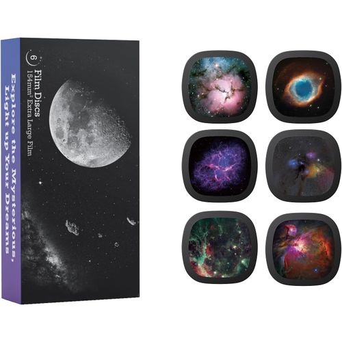 Disques Réalistes - Disques Pour Meteor Und Galaxy Projecteur, Diapositives 5K Ultra Hd Pour Planétarium Domestique, Jeu De 6 Disques Sans Projecteur (Nebula 2)[HDM5235157]