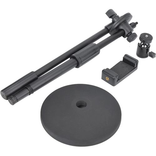 Support De Téléphone Portable Pour Photographie, Support De Bureau, Support De Photographie En Métal, Support De Webcam, Support Vidéo, Pince À Bras De Balayage Panoramique À 360° [Hdm5235765]