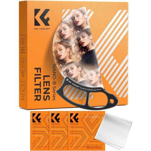 100Mm Filtre Kaléidoscope Prisme Photo En Demi-Cercle Effet Spécial Et 3 Chiffons De Nettoyage Pour Photographie D'Art Et Vidéo[HDM5234988]