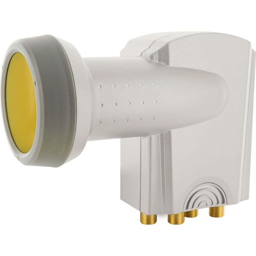 395 Quattro Lnb Sun Protect Digital Résistant À La Chaleur Capuchon Lnb Accessoires Pour Parabole Pour Multiswitches Protection Contre Les Intempéries Contacts Dorés Gris Clair[HDM5233147]