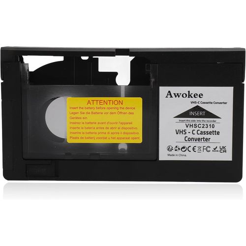Adaptateur De Cassette Vhs-C, Compatible Avec S¿Vhs¿C, Pour Bandes S¿Vhs, Conversion De Bandes Vhs-C/Vhs[HDM5233347]