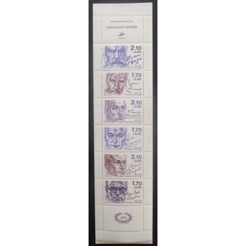 France Carnet N°2360a Ecrivains Neuf **