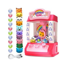 Machine à griffes avec 20 jouets mignons, jouet d'arcade musical, convient aux enfants de 3 ans et plus