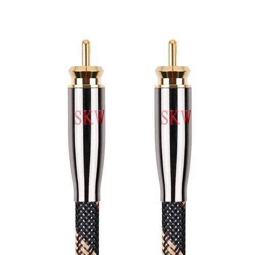 Câble Coaxial Numérique Rca, Cuivre Haute Pureté Câble Rca Mâle Vers Mâle Dispose De Plusieurs Blindages Pour Home Cinema 5.1, Amplificateur, Soundbar - 1M[HDM5232666]